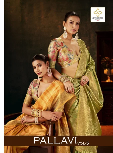 Pallavi Vol 5 By Shubh Shree Wholesale Traditional Silk Sarees In India

